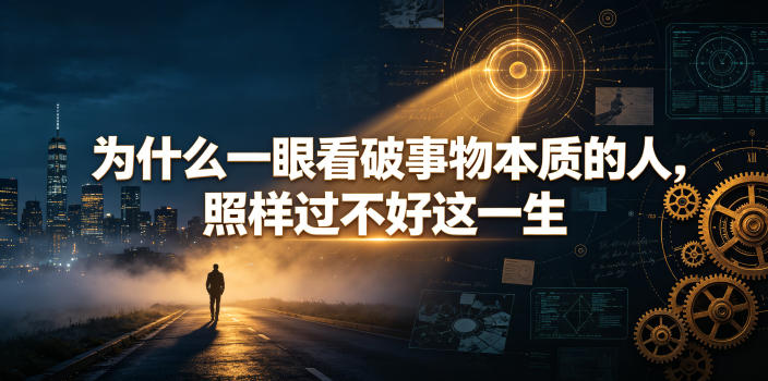 付费文章：为什么一眼看破事物本质的人，照样过不好这一生-云启智联