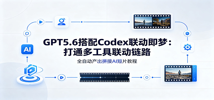 GPT5.6搭配Codex联动即梦：打通多工具联动链路，全自动产出拼接AI短片教程-云启智联