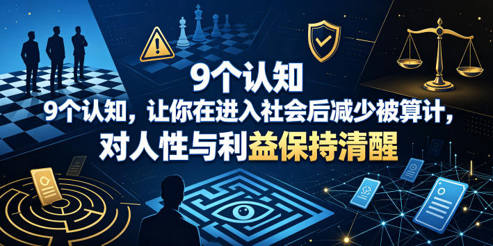 付费文章：9个认知，让你在进入社会后减少被算计，对人性与利益保持清醒-云启智联