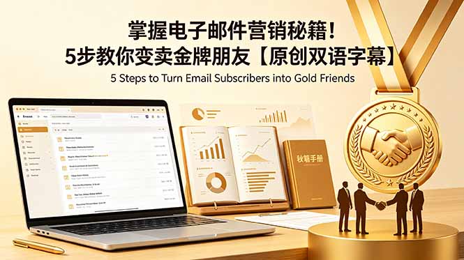 掌握电子邮件营销秘籍！5步教你变卖金牌朋友【原创双语字幕】-云启智联