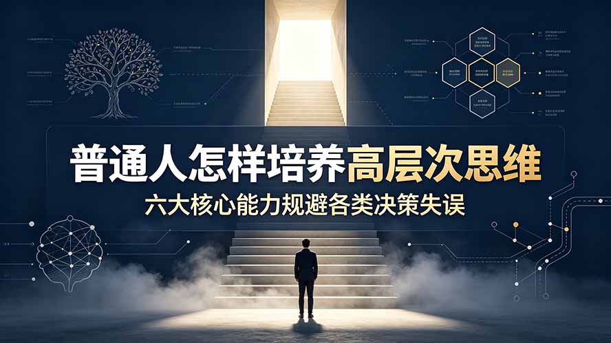 付费文章：普通人怎样培养高层次思维，六大核心能力规避各类决策失误-云启智联