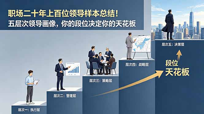 付费文章：职场二十年上百位领导样本总结！五层次领导画像，你的段位决定你的天花板-云启智联