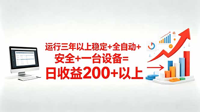 三年以上稳定+全自动+安全+一台设备=日收益200+-云启智联