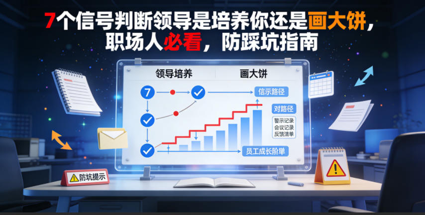 付费文章：7个信号判断领导是培养你还是画大饼，职场人必看，防踩坑指南-云启智联