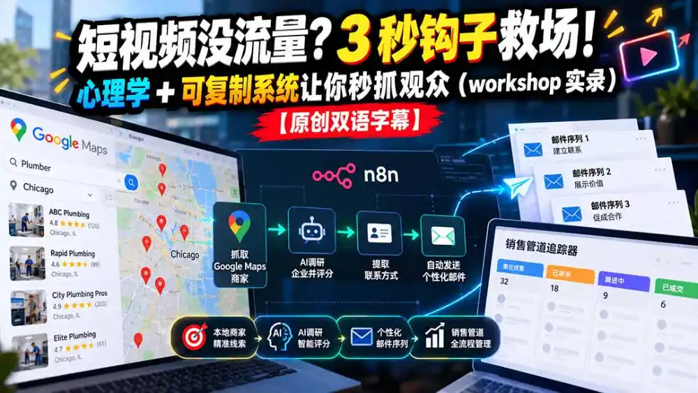 短视频没流量？3 秒钩子救场！心理学 + 可复制系统让你秒抓观众(workshop 实录-云启智联