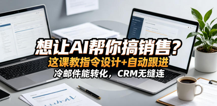 想让AI帮你搞销售？这课教指令设计+自动跟进，冷邮件能转化，CRM无缝连！【原创双语字幕】-云启智联