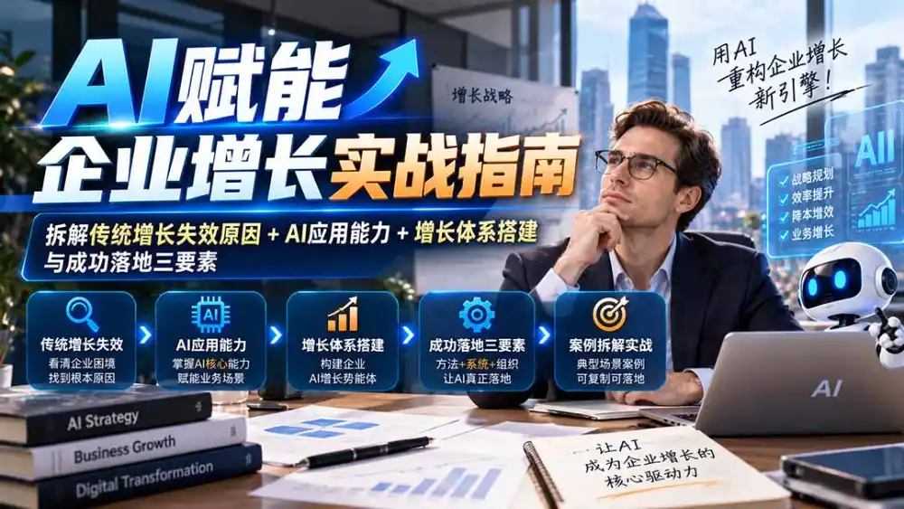 【无水印】AI赋能企业增长实战指南：拆解传统增长失效原因+AI应用能力+增长体系搭建与成功落地三要素-云启智联