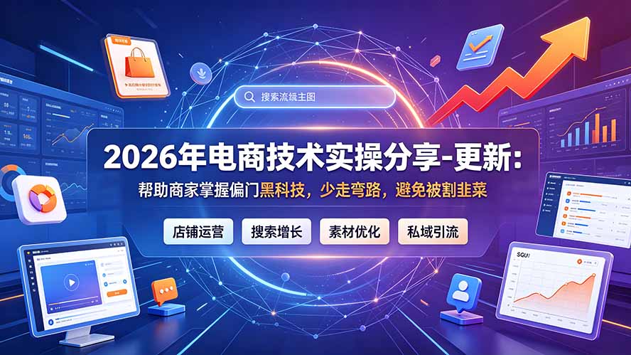 2026年电商技术实操分享-更新7月：帮助商家掌握偏门黑科技，少走弯路，避免被割韭菜-云启智联