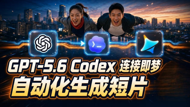 GPT-5.6 Codex连接即梦实测！自动生成＋拼接完整AI短片，全流程详解-云启智联