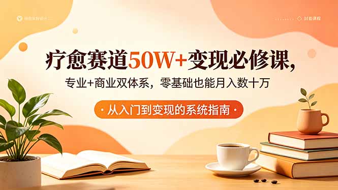 疗愈赛道50W+变现必修课，专业+商业双体系，零基础也能月入数十万-云启智联