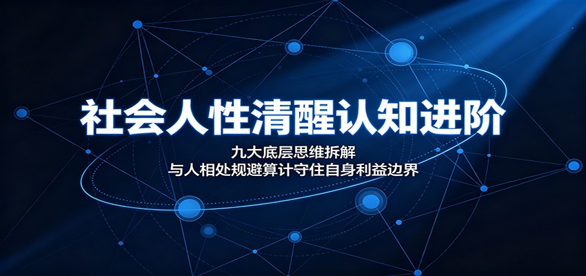 社会人性清醒认知进阶：九大底层思维拆解，与人相处规避算计守住自身利益边界-云启智联