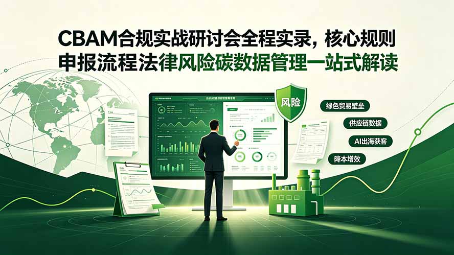 CBAM合规实战研讨会全程实录，核心规则申报流程法律风险碳数据管理一站式解读-云启智联