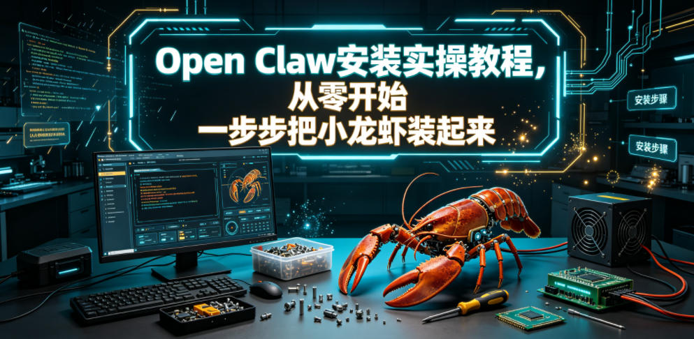 Open Claw安装实操教程，从零开始一步步一步步把小龙虾装起来-云启智联