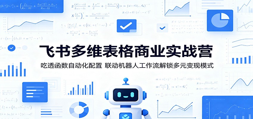 飞书多维表格商业实战营：吃透函数自动化配置，联动机器人工作流解锁多元变现模式-云启智联