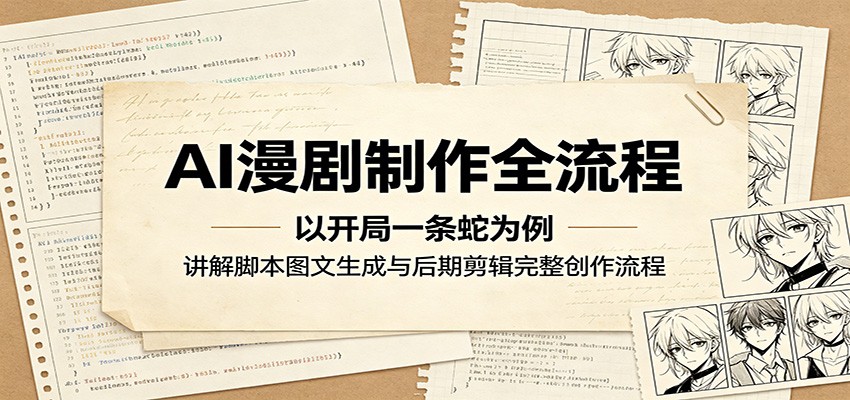 AI漫剧制作全流程：以开局一条蛇为例，讲解脚本图文生成与后期剪辑完整创作流程-云启智联