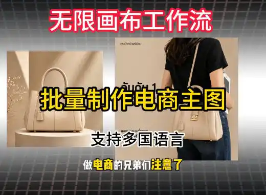 无限画布工作流搭建教程，一键电商主图批量制作，批量下载，支持多国语言-云启智联