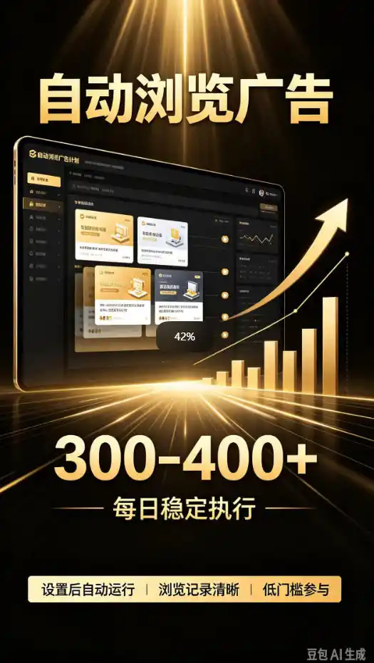 自动浏览广告计划，0门槛副业，日入300-400，躺賺稳定风口项目，无需人工操作，解放双手【揭秘】-云启智联