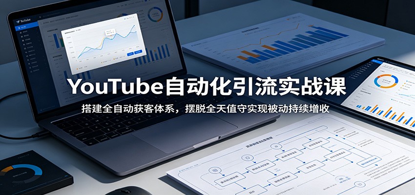 YouTube自动化引流实战课：搭建全自动获客体系，摆脱全天值守实现被动持续增收-云启智联
