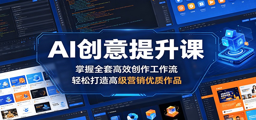 AI创意提升课：掌握全套高效创作工作流，轻松打造高级营销优质作品-云启智联