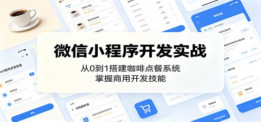 微信小程序开发实战：从0到1搭建咖啡点餐系统，掌握商用开发技能-云启智联
