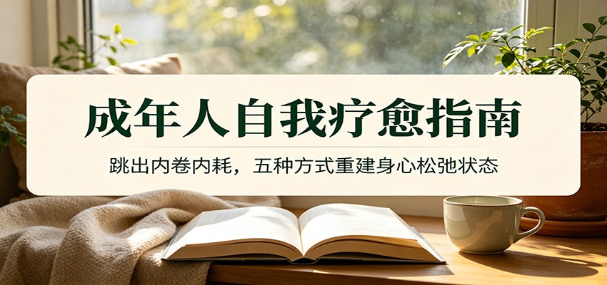 成年人自我疗愈指南：跳出内卷内耗，五种方式重建身心松弛状态-云启智联