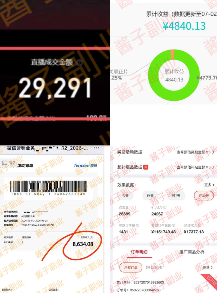 985十年互联网老兵亲测：2026年多个真实落地副业项目，手把手带你搭建被动收入管道(淘宝无人直播、TK拉新、代运营、CSGO……)【揭秘】-云启智联