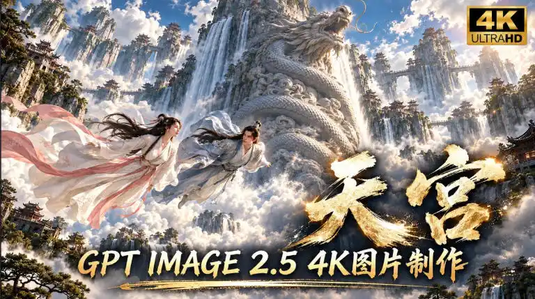 GPT Image 2.5实测!4K到底多清楚?皮肤、手指、修图与天宫场景全面测试-云启智联