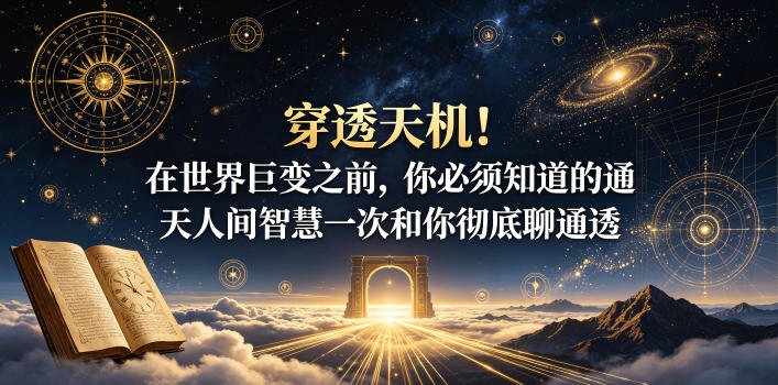 付费文章：穿透天机！在世界巨变之前，你必须知道的通天人间智慧一次和你彻底聊通透-云启智联