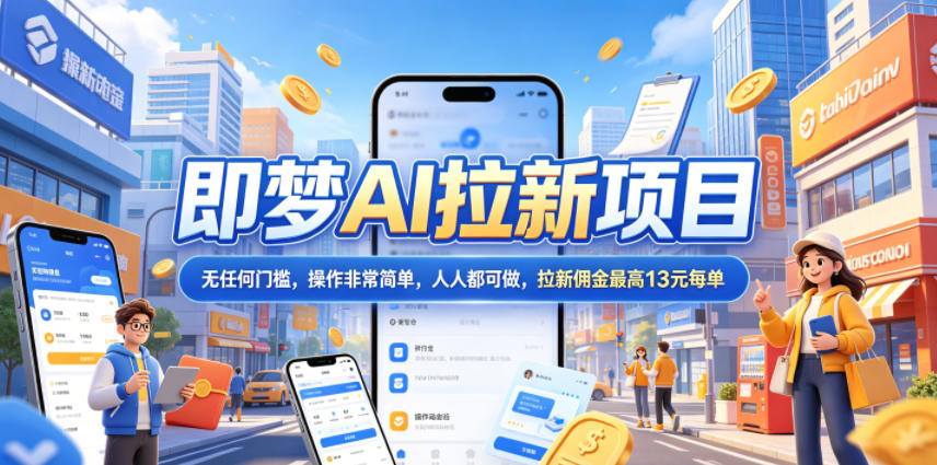 2026年即梦AI拉新项目最新玩法，无任何门槛，操作非常简单，人人都可做，拉新佣金最高13米每单(更新6月30日)-云启智联