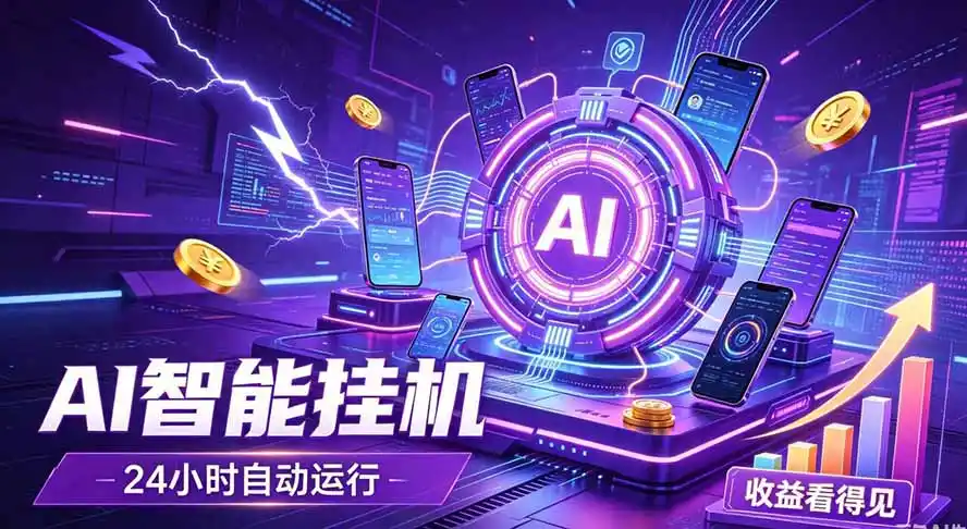AI智能广告挂机，躺赚新模式 设备托管运行，解放双手持续变现-云启智联