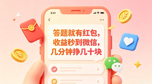 答题就有红包，收益秒到微信，几分钟挣几十块，学生党上班族宝妈都可以玩【揭秘】-云启智联