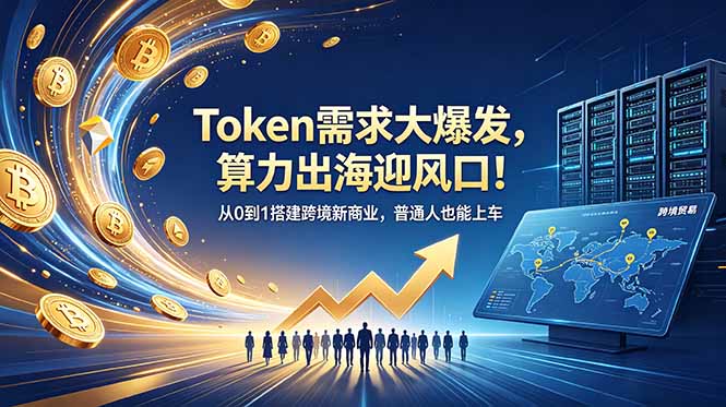 Token需求大爆发，算力出海迎风口！从0到1搭建跨境新商业，普通人也能上车-云启智联