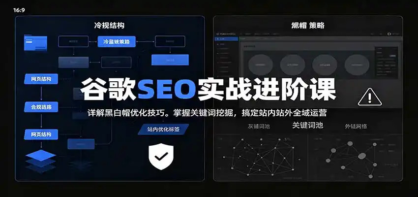 2026谷歌SEO实战进阶课：详解黑白帽优化技巧，掌握关键词挖掘，搞定站内站外全域运营-云启智联