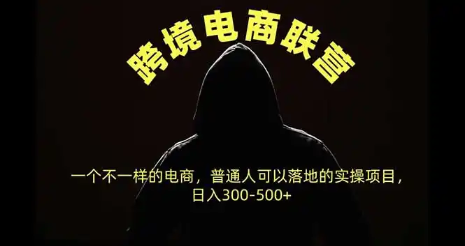跨境电商联营,一个不一样的电商,普通人可操作日入300-500+-云启智联