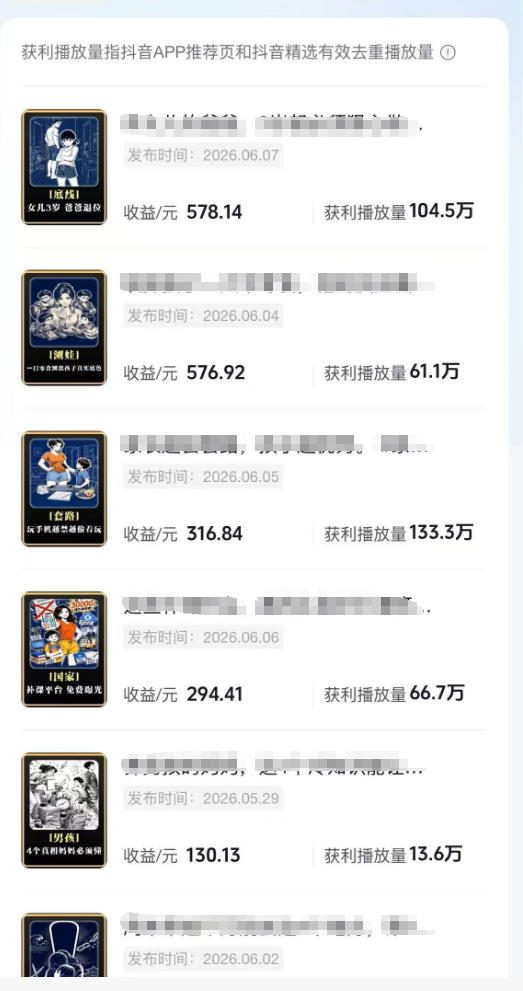 抖音某博主的育儿Ai视频全流程0-1实操，伙伴计划+分成计划+商单收徒等多种收益，日入300+-云启智联