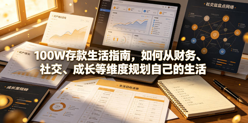 付费文章：100W存款生活指南，如何从财务、社交、成长等维度规划自己的生活-云启智联