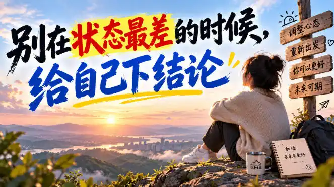 某公众号付费文章：别在状态最差的时候，给自己下结论-云启智联
