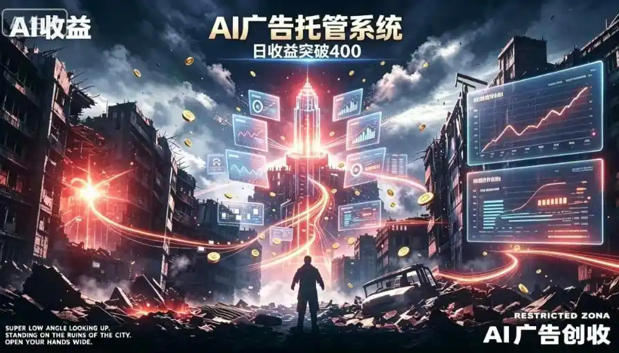 AI智能广告，全自动化运行，单日可达400+，小白新手0基础上手【揭秘】-云启智联