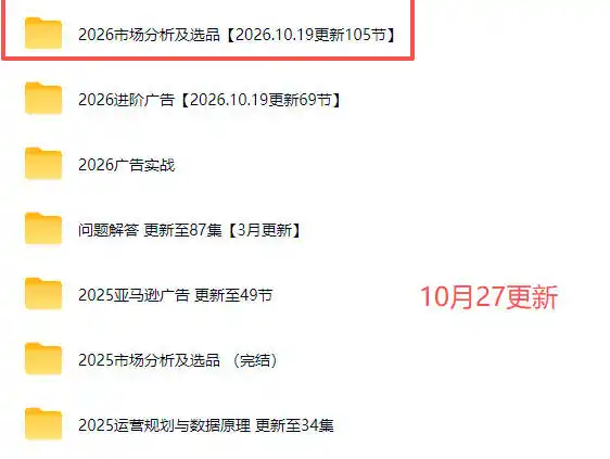 2026亚马逊跨境电商实战教程-更新1027，从市场分析、AI智能选品到广告投放、店铺运营及盈利增长全流程教学-云启智联