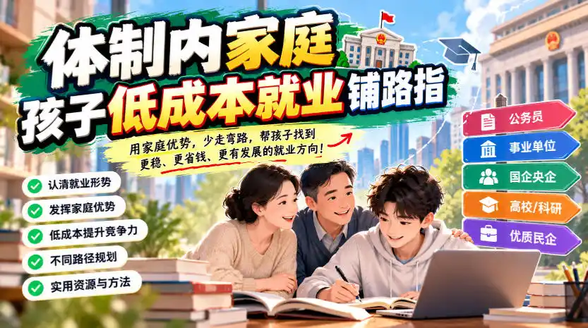 某公众号付费文章:体制内家庭,孩子低成本就业铺路指-云启智联