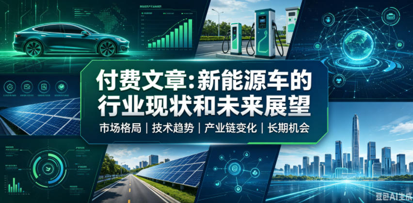 付费文章：新能原车的行业现状和未来展望-云启智联