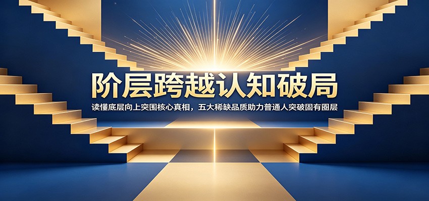 阶层跨越认知破局：读懂底层向上突围核心真相，五大稀缺品质助力普通人突破固有圈层-云启智联