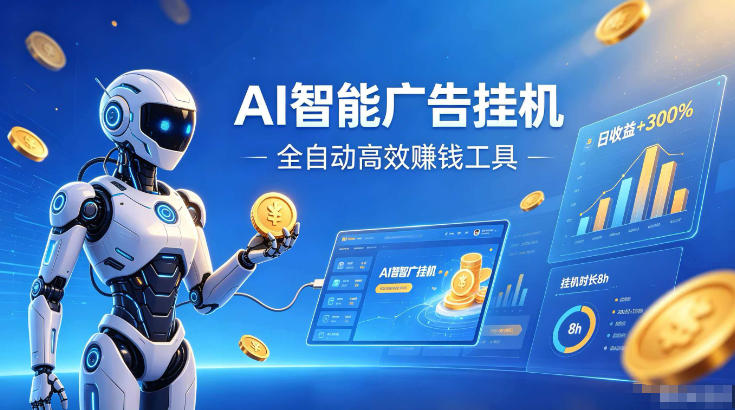 AI智能广告挂G，在家自动賺收益，全程无需人工操作、不用直播、不用拉人【揭秘】-云启智联
