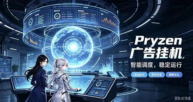 Pryzen广告全自动挂机给自己一个交代，门槛低，零基础小白也可以快速上手-云启智联