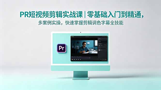 PR短视频剪辑实战课|零基础入门到精通,多案例实操,快速掌握剪辑调色字幕全技能-云启智联