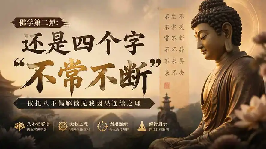 付费文章：佛学第二弹：还是四个字“不常不断”依托八不偈解读无我因果连续之理-云启智联