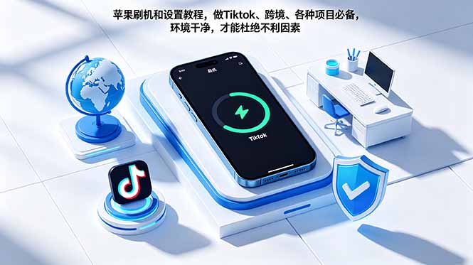 苹果刷机和设置教程，做Tiktok、跨境、各种项目必备，环境干净，才能杜绝不利因素-云启智联