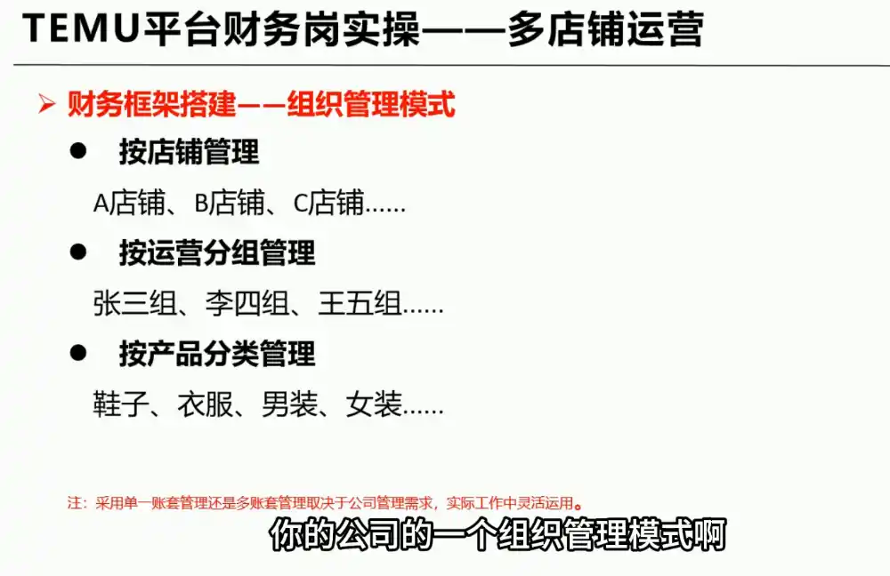 TEMU全盘账务实操课：账单导出、科目设置、利润核算-云启智联