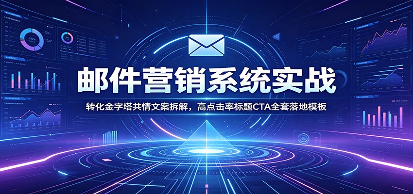 邮件营销系统实战：转化金字塔共情文案拆解，高点击率标题CTA全套落地模板-云启智联