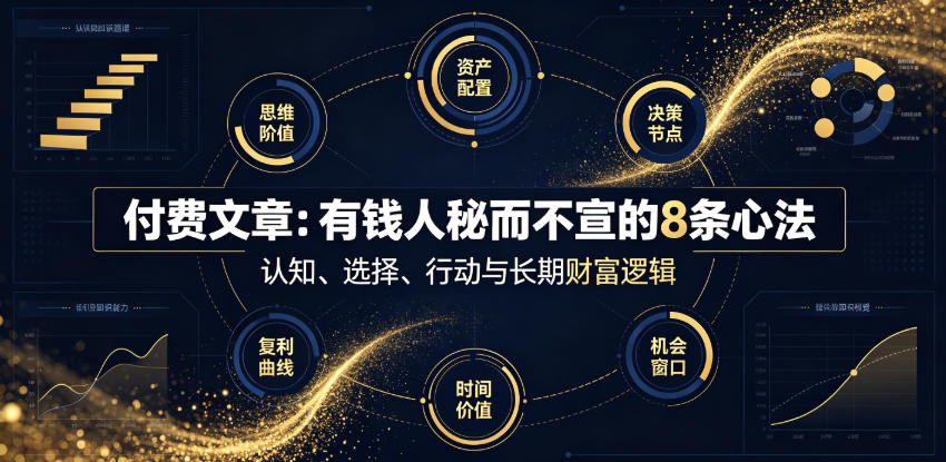 付费文章：有钱人秘而不宣的8条心法-云启智联